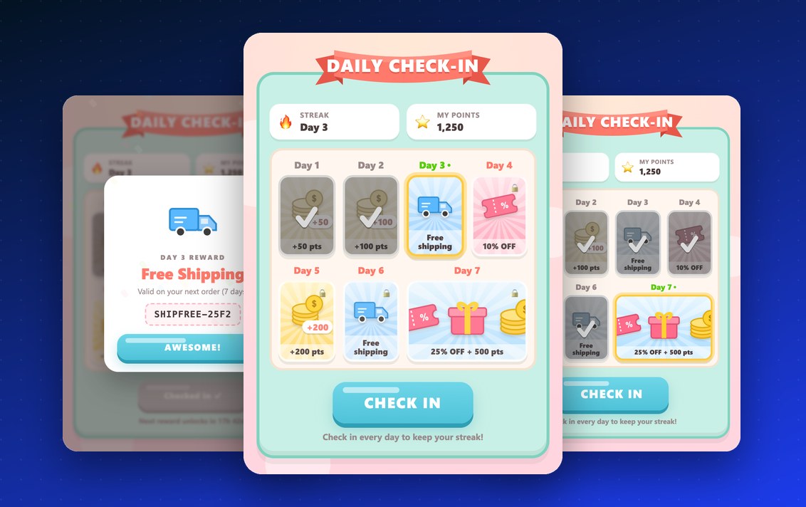 Daily Check-in demo screenshot